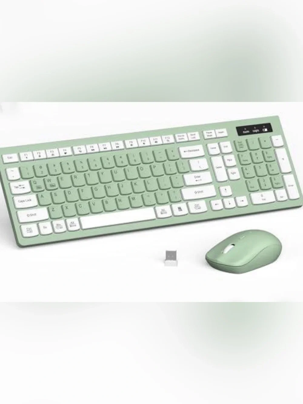 New Wireless Full-Size Keyboard & Mouse Combo 2.4GHz USB Receiver | Windows/Mac